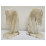 Vintage horse head bookends