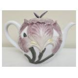 Fitz & Floyd floral teapot w musical box