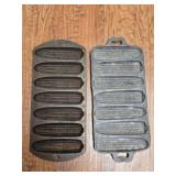 Lot of Lodge & Unnamed Cast Iron Corn Pans