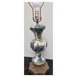 Vintage Italian Capodimonte porcelain table lamp
