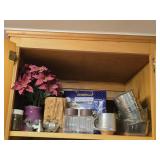 Kitchen Shelf Lot of Misc Items