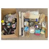 Box lot of jewelry making supplies and more