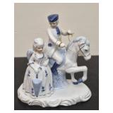 Vintage blue and white Victorian porcelain piece