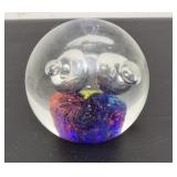 Blown glass paper weight
