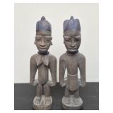 Yoruba Ibegi twins made of wood