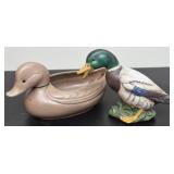 Lot of 2 Decorative Ceramic Ducks