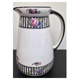 Bourbon of England Floral Ceramic Pitcher