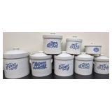 Vintage Pfaltzgraff Yorktowne Stoneware Cannisters
