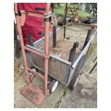 Set of hand trucks & wheel barrel