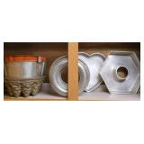 Estate Lot of 6 Misc Bundt Pans