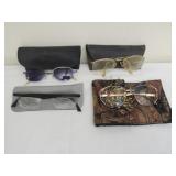 Vintage lot of 4 pairs glasses