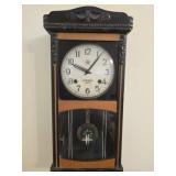Vintage Eikeisha wall clock with key as is