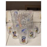 Lot of 17 Collectible Disney Glasses