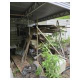 Estate lot of a rack of wood and more