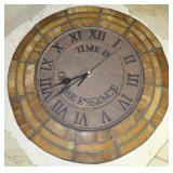 Slag glass battery powered clock