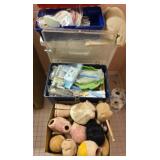 Estate lot of misc antique doll parts and more