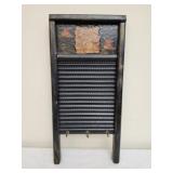 Vintage wall hanging piece made of wash board