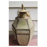 Antique brass wall mount carriage light