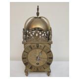 Antique brass lantern clock