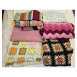 Lot of 6 vintage blankets