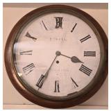 Vintage wood richton boxell wall clock
