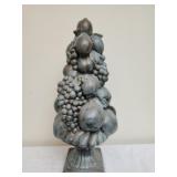 Vintage ceramic fruit topiary finial decor