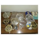 Estate lot of vintage clock parts