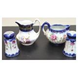 Set of 4 Vintage Nippon style porcelain pieces