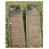 Pair of metal ramps