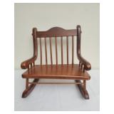 Vintage style wooden rocking seat