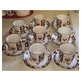 Set of 8 Arklow Kildare Cups & Saucers SEE DESC