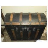 Vintage black and brown chest