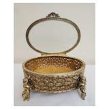 Vintage Hollywood Regency Jewelry Casket