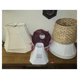 Estate lot of lamp shades
