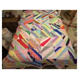 91' by 70' multicolored quilt