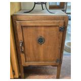 Small Antique Wooden Pie Safe Cabinet