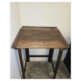 Antique oak wood desk