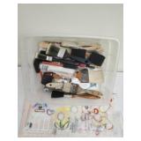 Estate lot of paint brushes & stencils