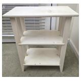 3 tier white small table