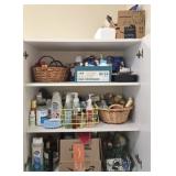 Large bathroom lot of cleaning supplies and more