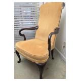 Orange queen Ann leg chair