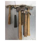 Small lot of hammers