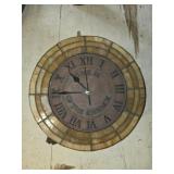 Vintage Slag glass battery powered clock