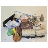 Large tote lot of decor and more