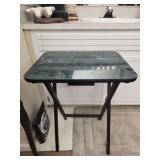 Small folding tv table