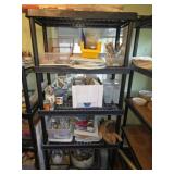 Plastic Shelf FULL of Arts & Crafts Items