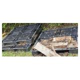 3 heavy duty plastic pallets