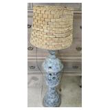 Tall metal asian style lamp