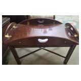 Dark wood like tray table