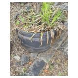 Large barrel look planter